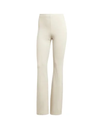 Pantaloni sport dama,  Essentials, croiala mulata, alb, bumbac