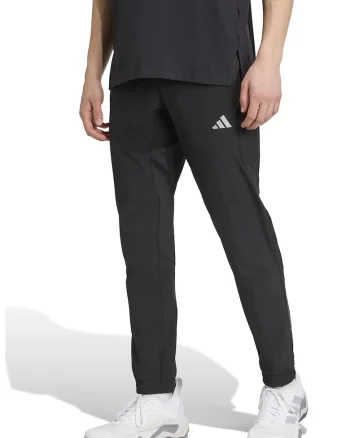 Pantaloni slim fit pentru fitness Tech, Negru