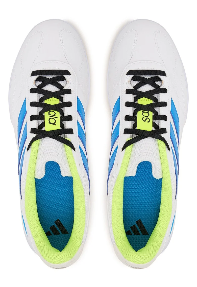 Ghete de fotbal barbat,  textil, alb