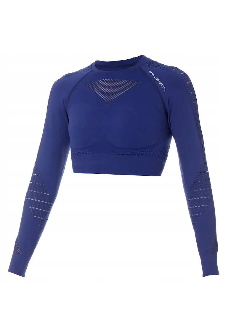Bluza sport dama,  Poliamida/Elastan, Albastru,