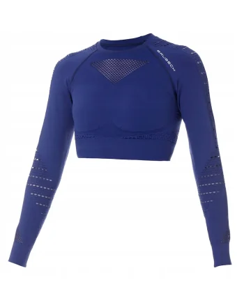 Bluza sport dama,  Poliamida/Elastan, Albastru,