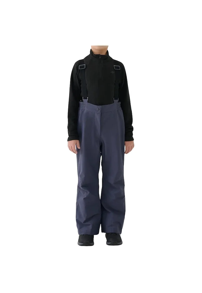 Pantaloni sport copii,  impermeabili, gri, poliester