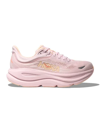 Pantofi Bondi 9 cu garnituri din plasa pentru alergare, Roz pastel