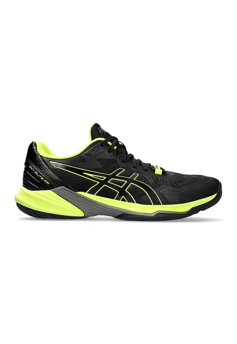 Pantofi low-cut Sky Wlite 2 pentru volei, Negru/Verde neon