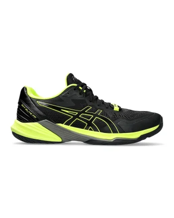Pantofi low-cut Sky Wlite 2 pentru volei, Negru/Verde neon