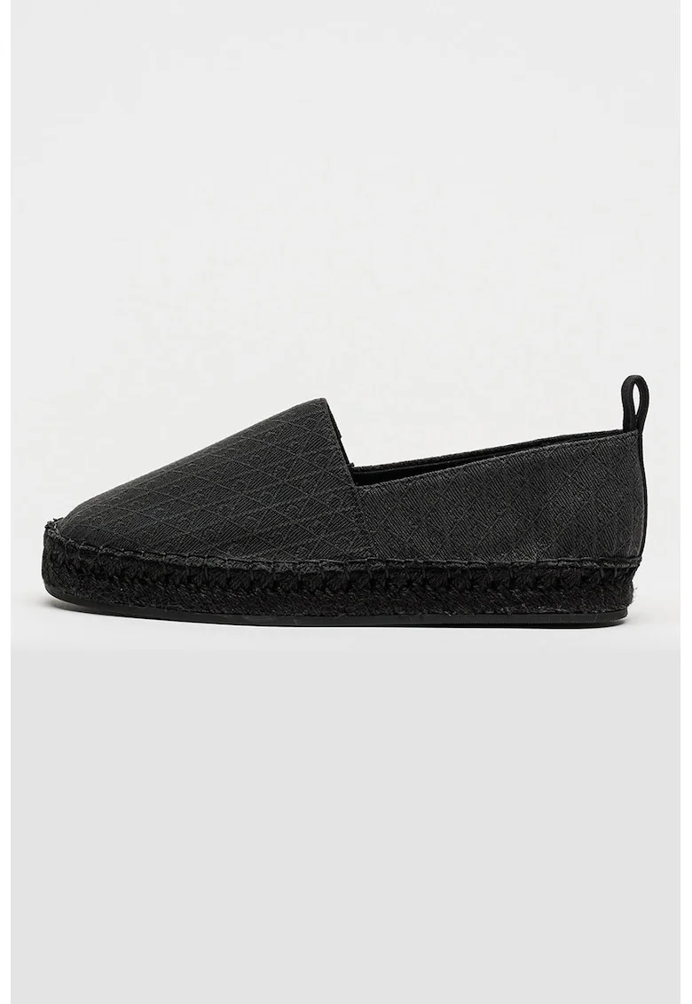 Espadrile din material jacquard Tessa, Negru