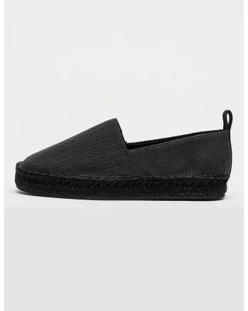 Espadrile din material jacquard Tessa, Negru