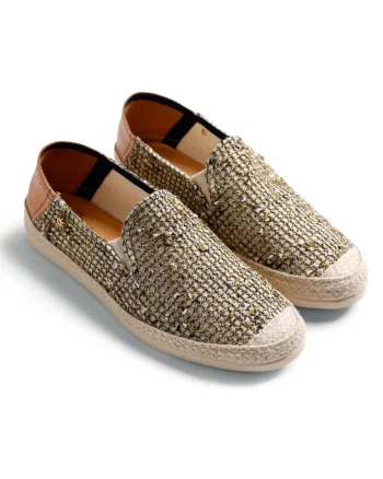 Espadrile cu aspect tesut, Kaki