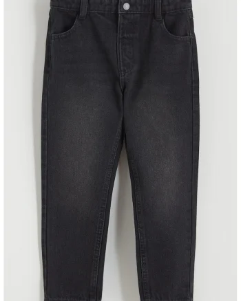 Blugi cu talie elastica, Negru