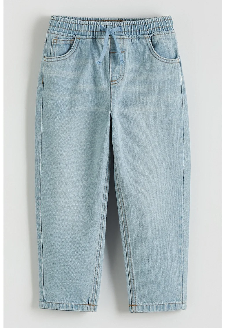 Blugi cu talie elastica, Albastru deschis,