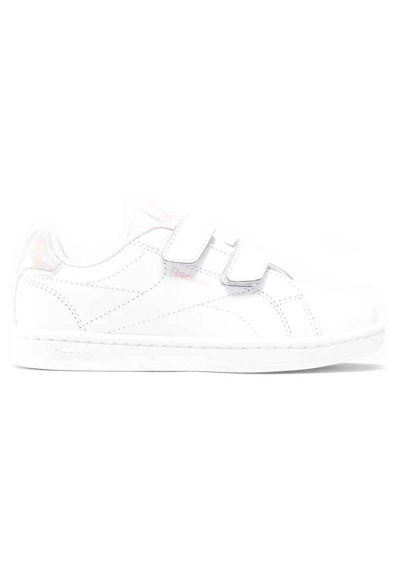 Pantofi sport copii,  curele Velcro, talpa din cauciuc, sintetic, alb