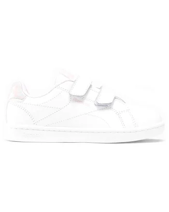 Pantofi sport copii,  curele Velcro, talpa din cauciuc, sintetic, alb