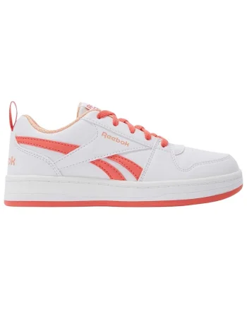 Pantofi sport copii  Royal Prime 2.0, piele sintetica, talpa din cauciuc, confortabil, alb/portocaliu