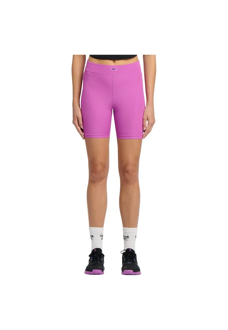 Pantaloni scurti ciclism 100214298,  Poliester, Rosu inchis