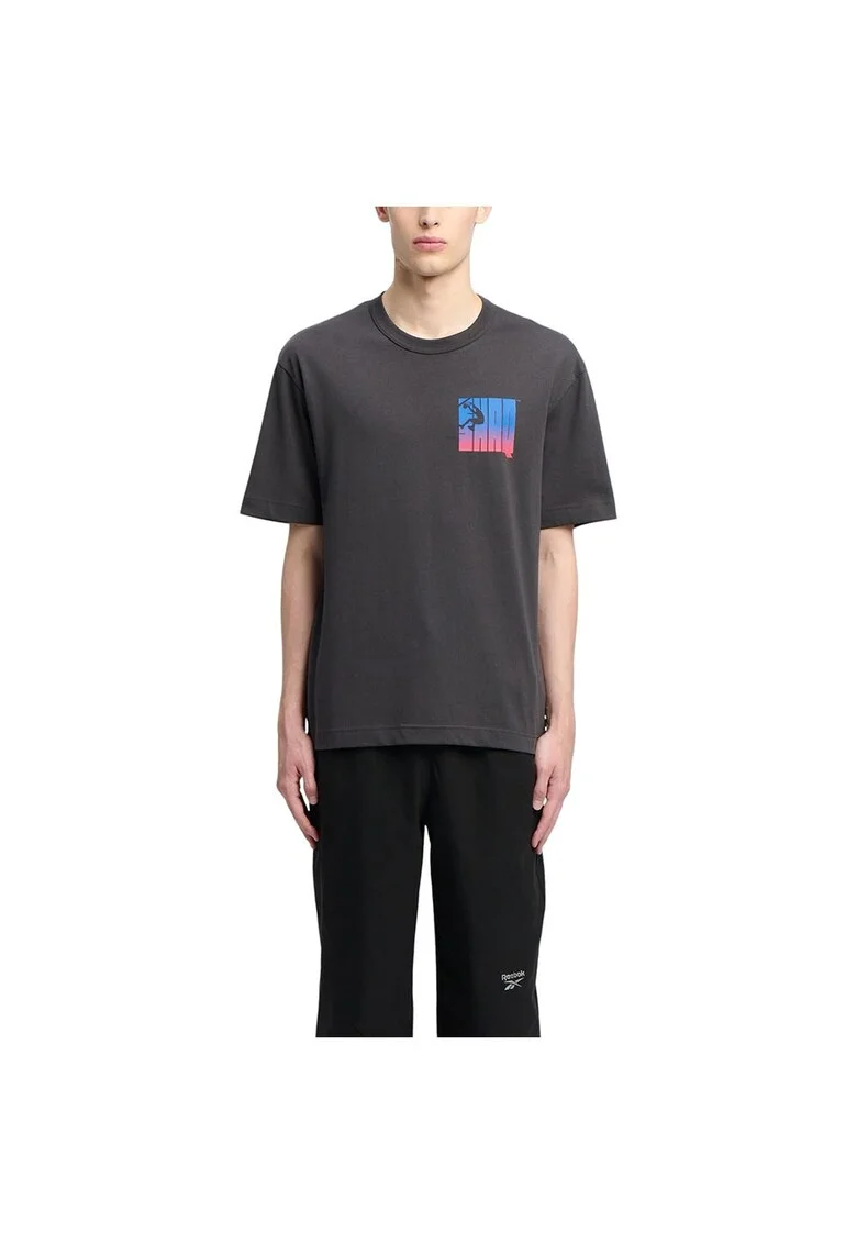 Tricou sport barbati 100218846,  Bumbac, Gri inchis,