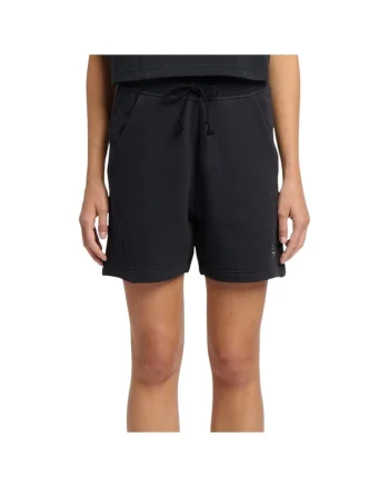 Pantaloni scurti  Icon Elements, talie elastica, negru, bumbac