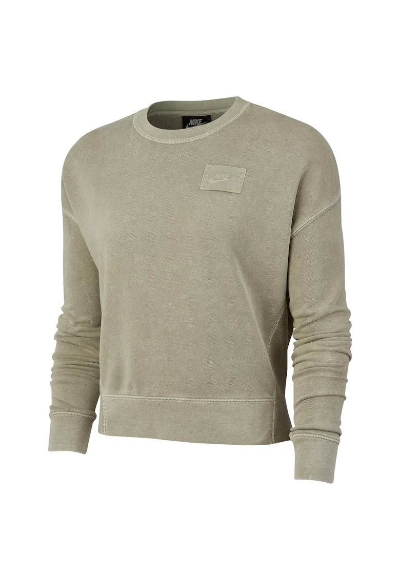 Hanorac sport  French Terry, stil retro, bej, bumbac,