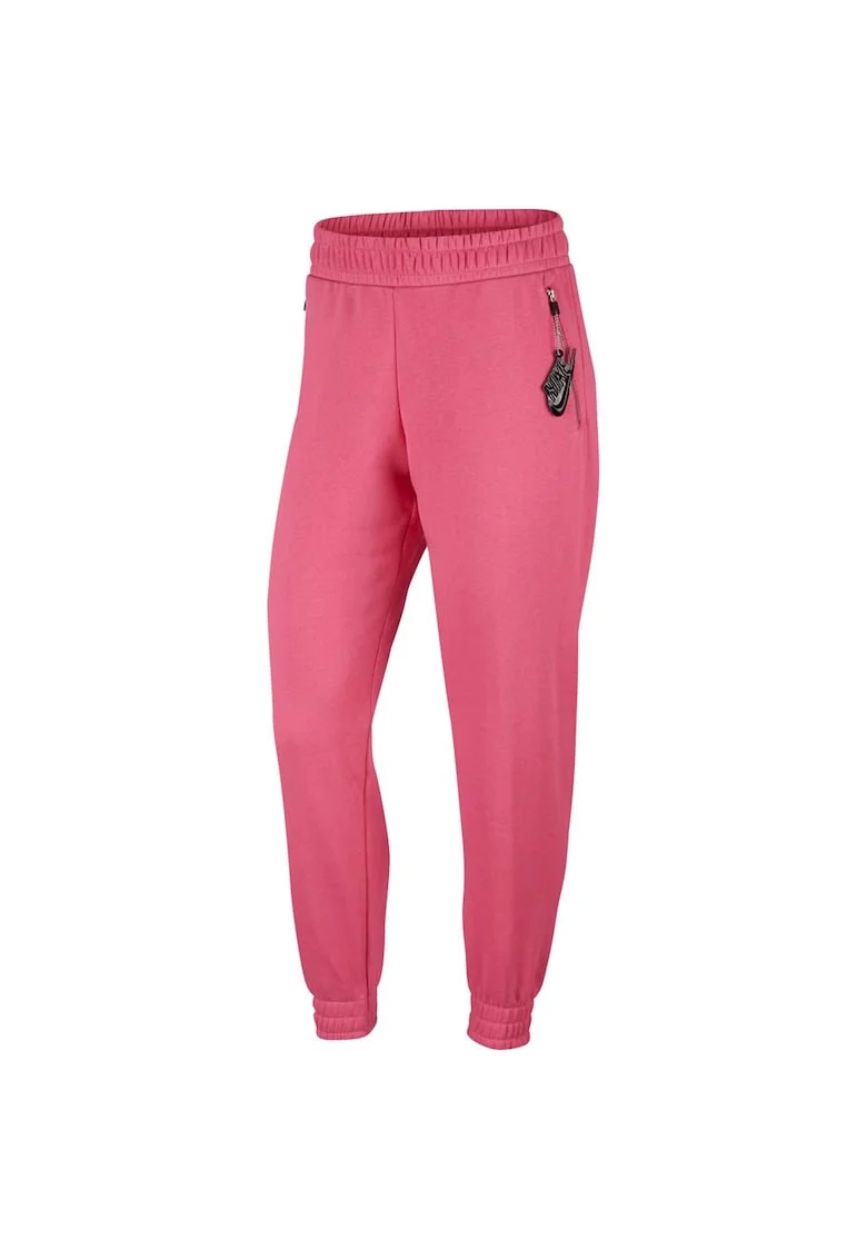 Pantaloni sport dama CU5510,  Fleece, Roz,