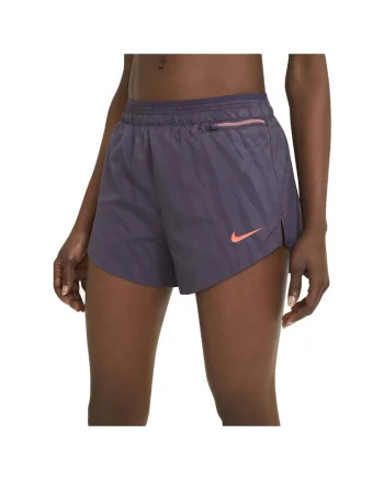 Pantaloni sport scurti dama CZ9561,  Poliester, Mov,