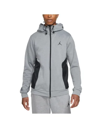 Hanorac sport barbati  Dri-FIT Air Statement, gri, fleece, 3 buzunare cu fermoar,