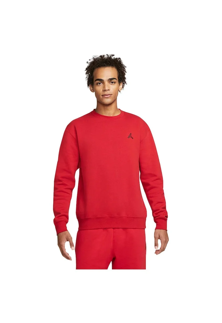 Bluza sport  rosu, bumbac, croiala lejera, semnatura Jumpman