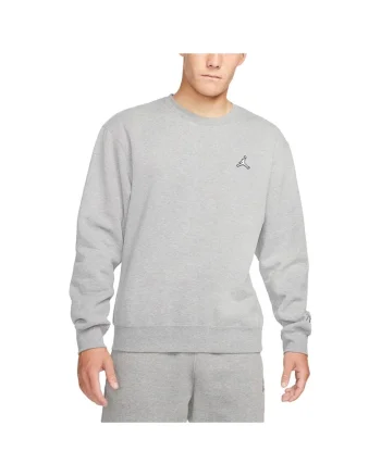 Bluza sport  Essential Crew Fleece, gri, bumbac, croiala lejera