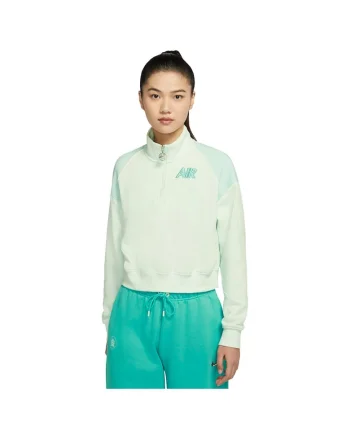 Bluza sport dama,  fleece, verde, croiala lejera, maneci lungi,