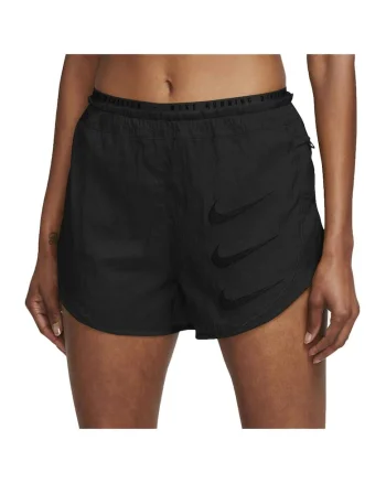 Pantaloni sport scurti dama DA1280,  Poliester/Elastan, Negru,