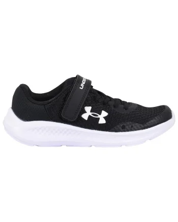 Pantofi sport copii  UA BPS Pursuit 3, material tip plasa, talpa EVA, culoare negru