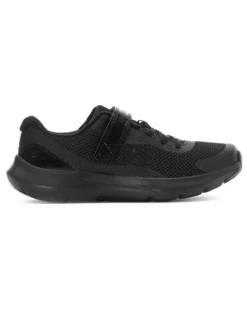 Pantofi sport copii,  UA BPS Surge 3 AC, confortabili, respirabili, negru, spuma EVA