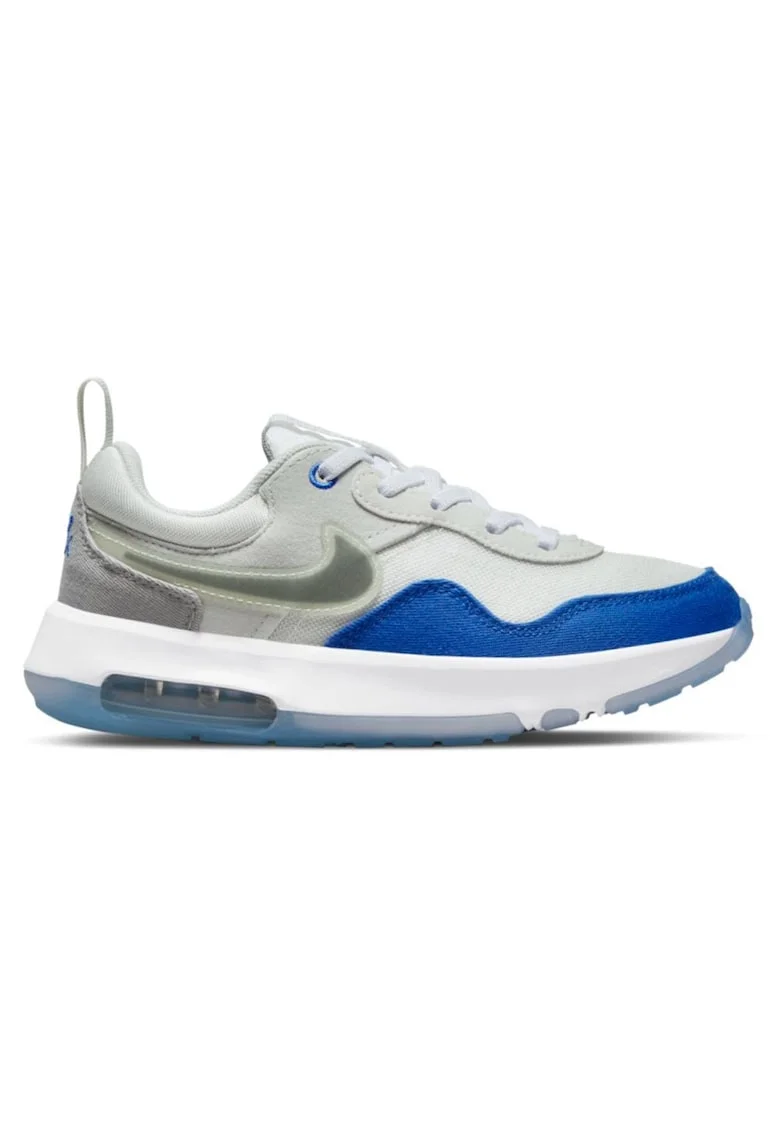 Pantofi sport copii,  Air Max 97, design retro, alb albastru, piele intoarsa si material textil
