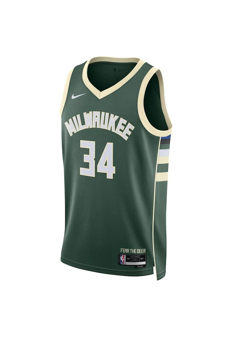Maiou barbati  Milwaukee Bucks, Dri-FIT, respirabil, 100% poliester