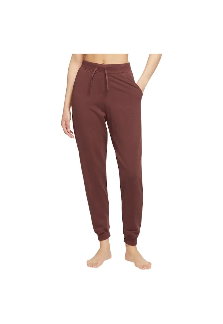 Pantaloni sport dama DN0936,  Modal/Bumbac, Maro