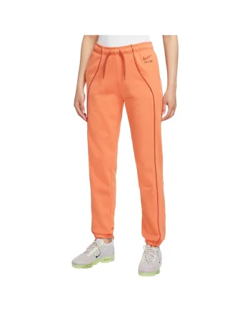 Pantaloni sport dama DQ6563,  Bumbac/Poliester, Portocaliu,