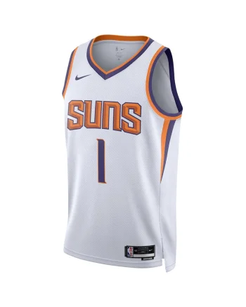 Maiou sport barbati  Phoenix Suns Association Edition 2022/23, alb, poliester, Dri-FIT
