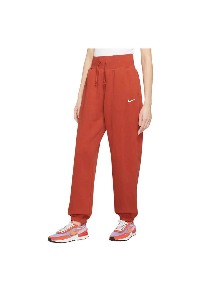 Pantaloni sport dama DQ5887,  Bumbac/Poliester, Portocaliu,