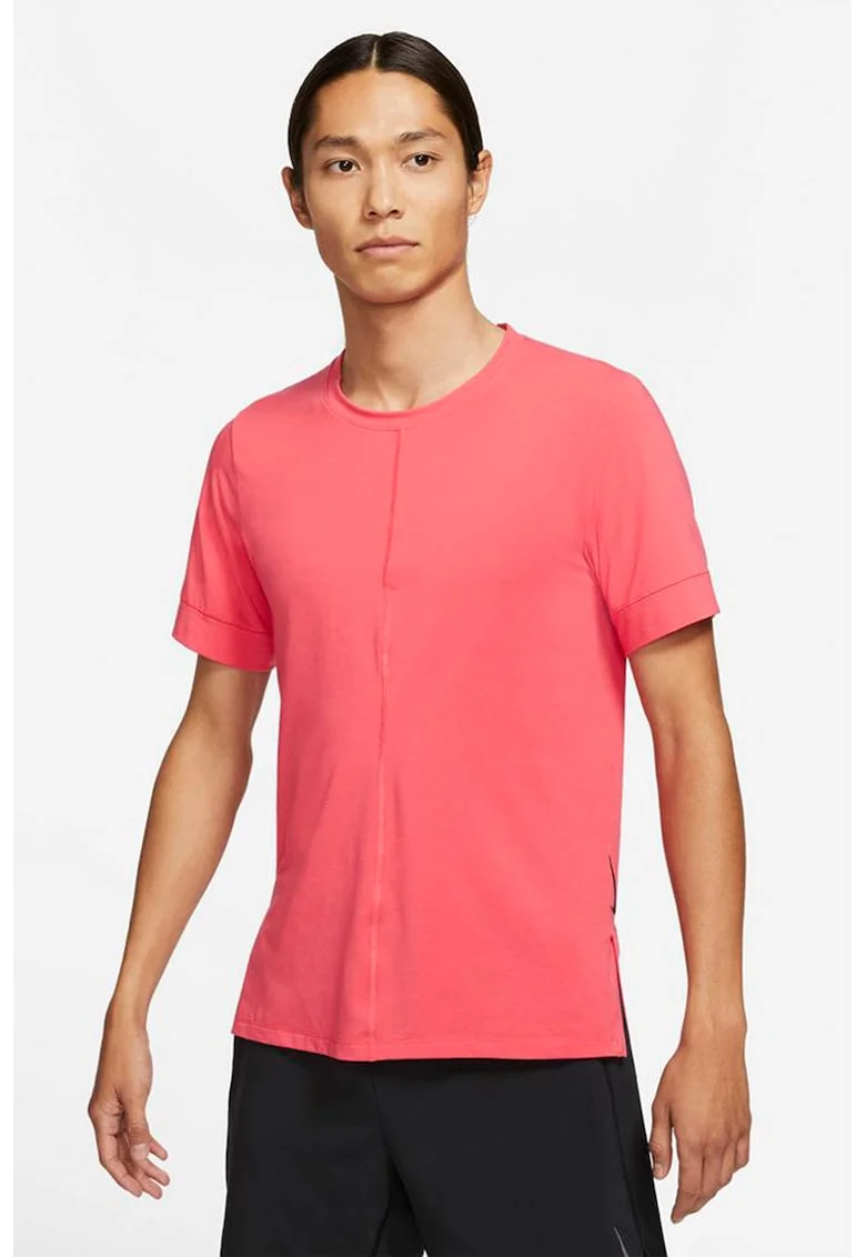 Tricou cu tehnologie Dri Fit, pentru yoga, Coral