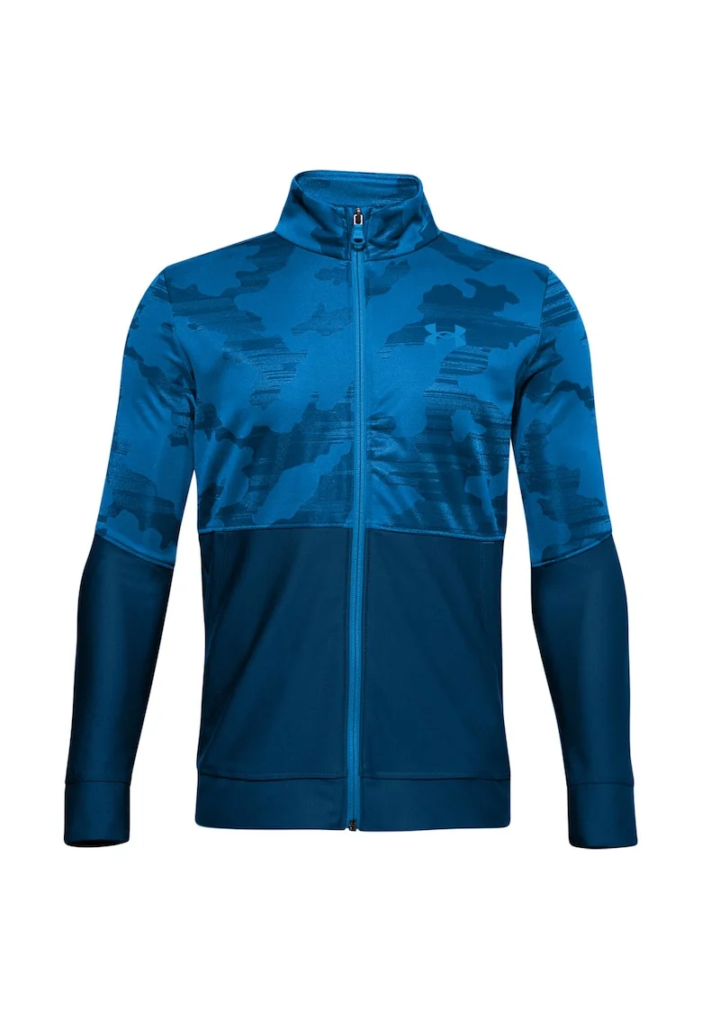Bluza sport cu fermoar, pentru fitness Prototype, Albastru/Bleumarin