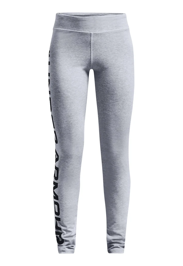 Colanti cu imprimeu logo, pentru fitness Sportstyle, Negru/Gri