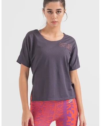 Tricou pentru alergare Icon Clash, Violet prafuit