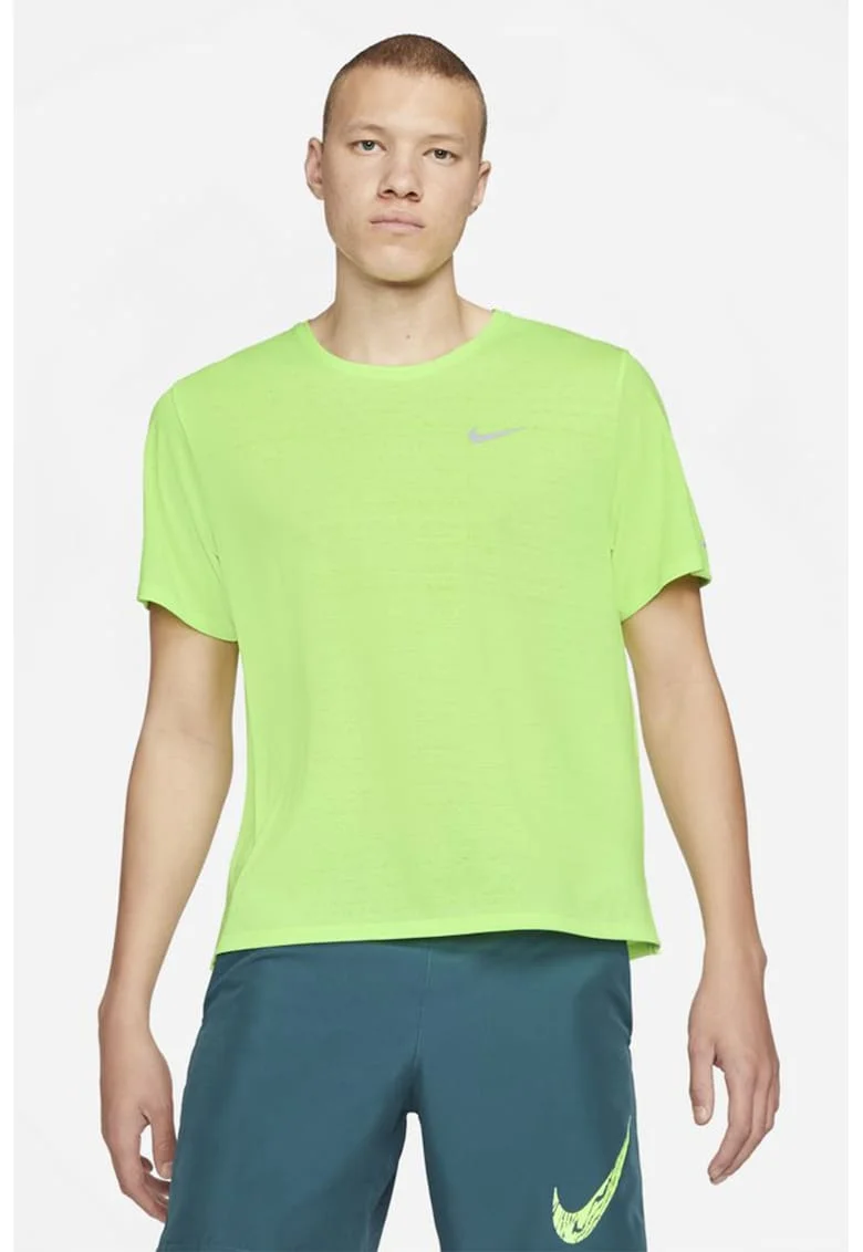 Tricou cu tehnologie Dri fit pentru alergare Miler, Verde lime