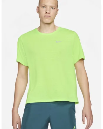 Tricou cu tehnologie Dri fit pentru alergare Miler, Verde lime