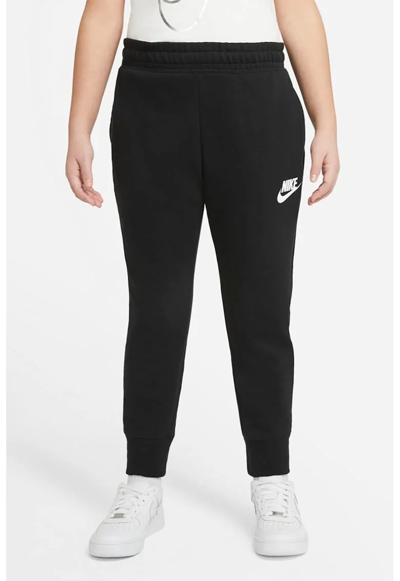 Pantaloni sport slim fit cu buzunare laterale Sportwear Club, Alb/Negru