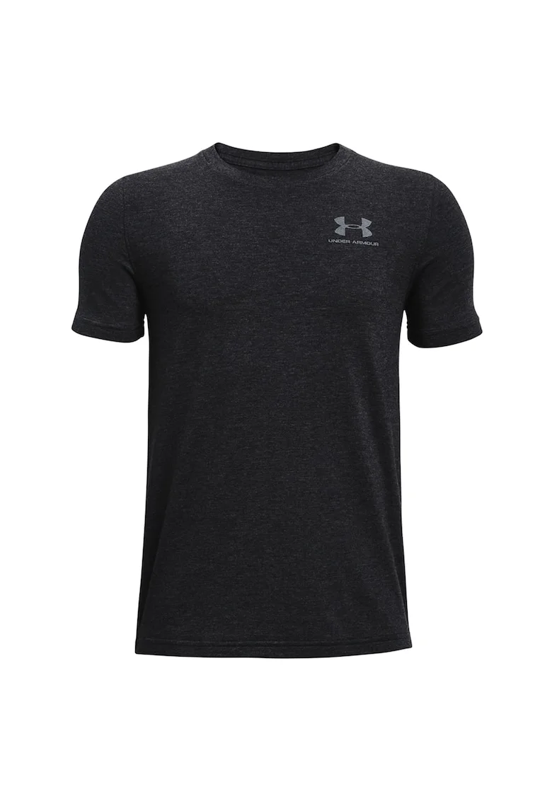 Tricou cu decolteu la baza gatului, Negru