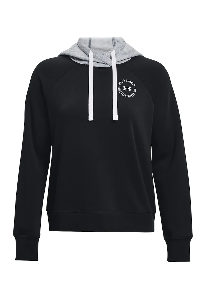 Hanorac din fleece cu model colorblock, pentru antrenament Rival, Negru/Gri