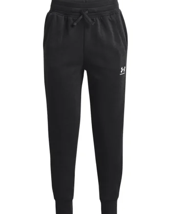 Pantaloni sport cu imprimeu logo discret pentru fitness Rival, Negru