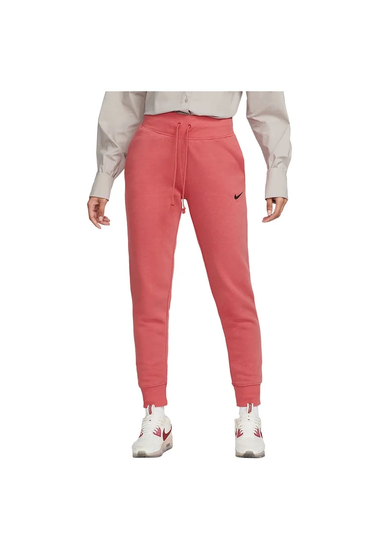 Pantaloni sport dama FD0893,  Bumbac/Poliester, Roz