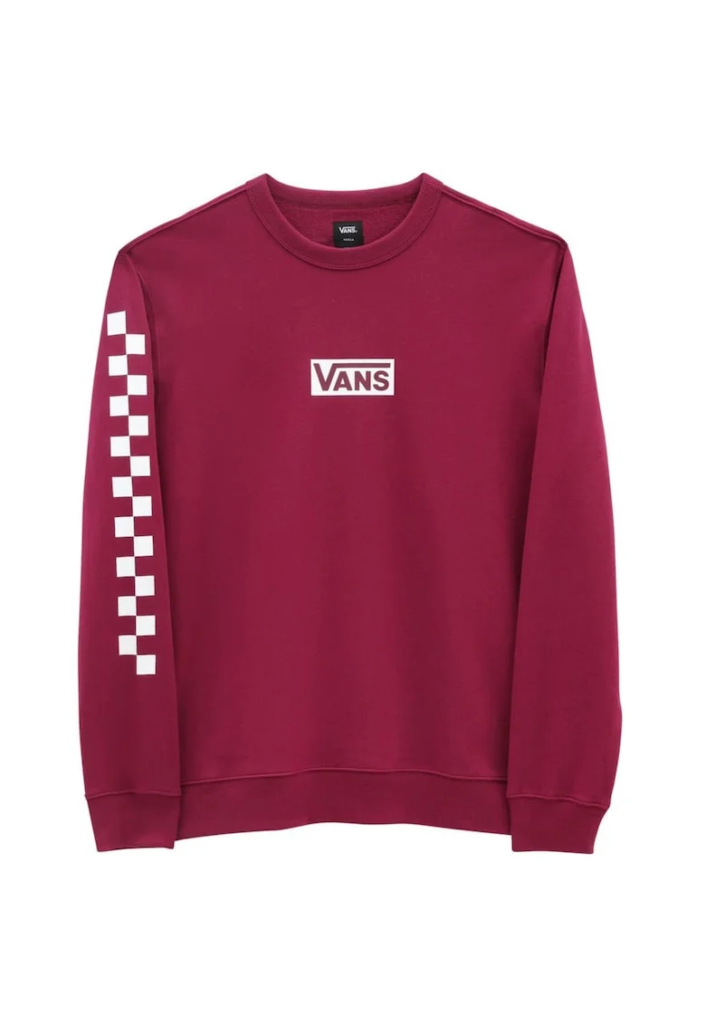 Bluza barbati  MN Versa Standard, croiala regulata, imprimeu in carouri, visiniu, bumbac