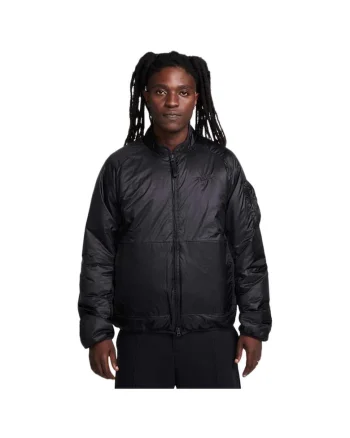 Jacheta barbati,  Tech Fleece, izolata, neagra, nylon