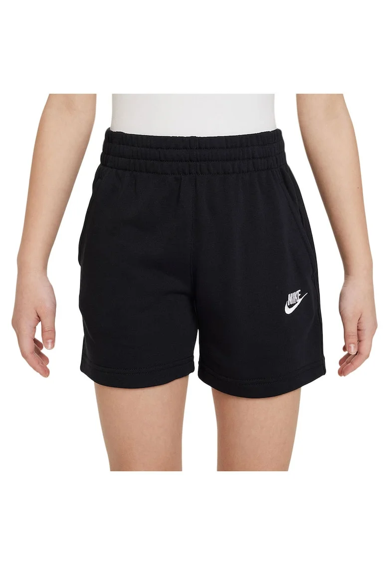 Pantaloni scurti sport copii  Futura, bumbac/poliester, negru
